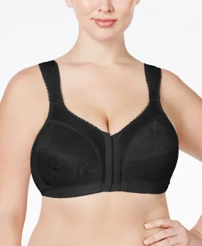 18 Hour Ultimate Front Closure Bra with Comfortable Shoulders Without Laces 4695 , online only Playtex, black