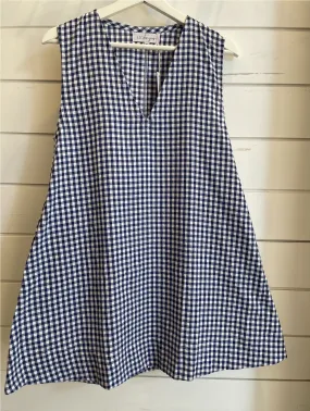 Bailey Dress - Navy Gingham