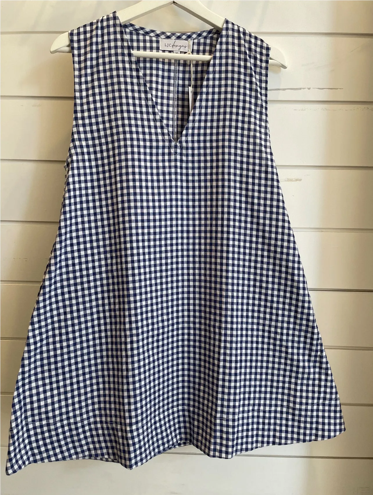 Bailey Dress - Navy Gingham