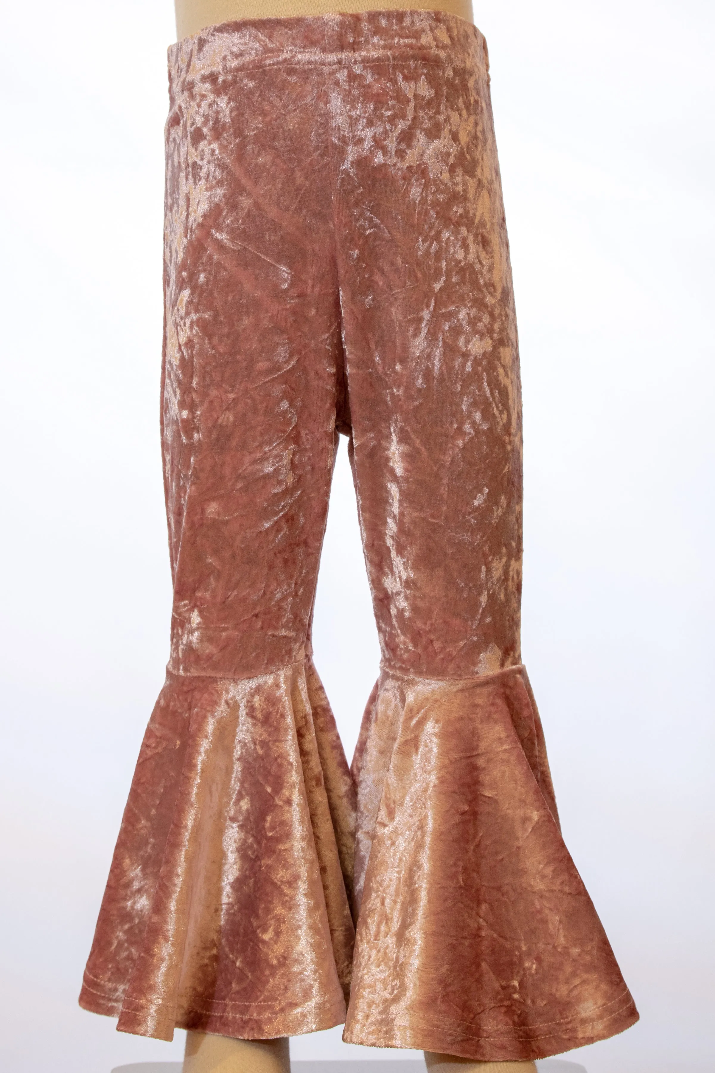 Blush Velvet Bell Bottoms