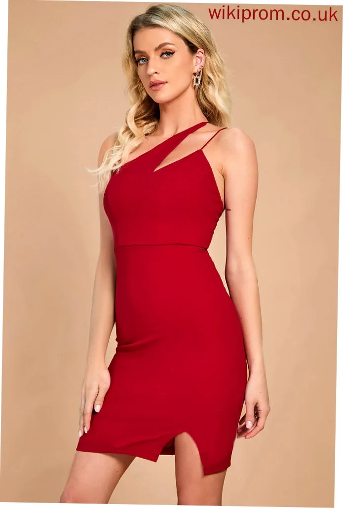 Bodycon Arianna Sleeveless Dresses Club Dresses One Blends Cotton Mini Shoulder Sexy