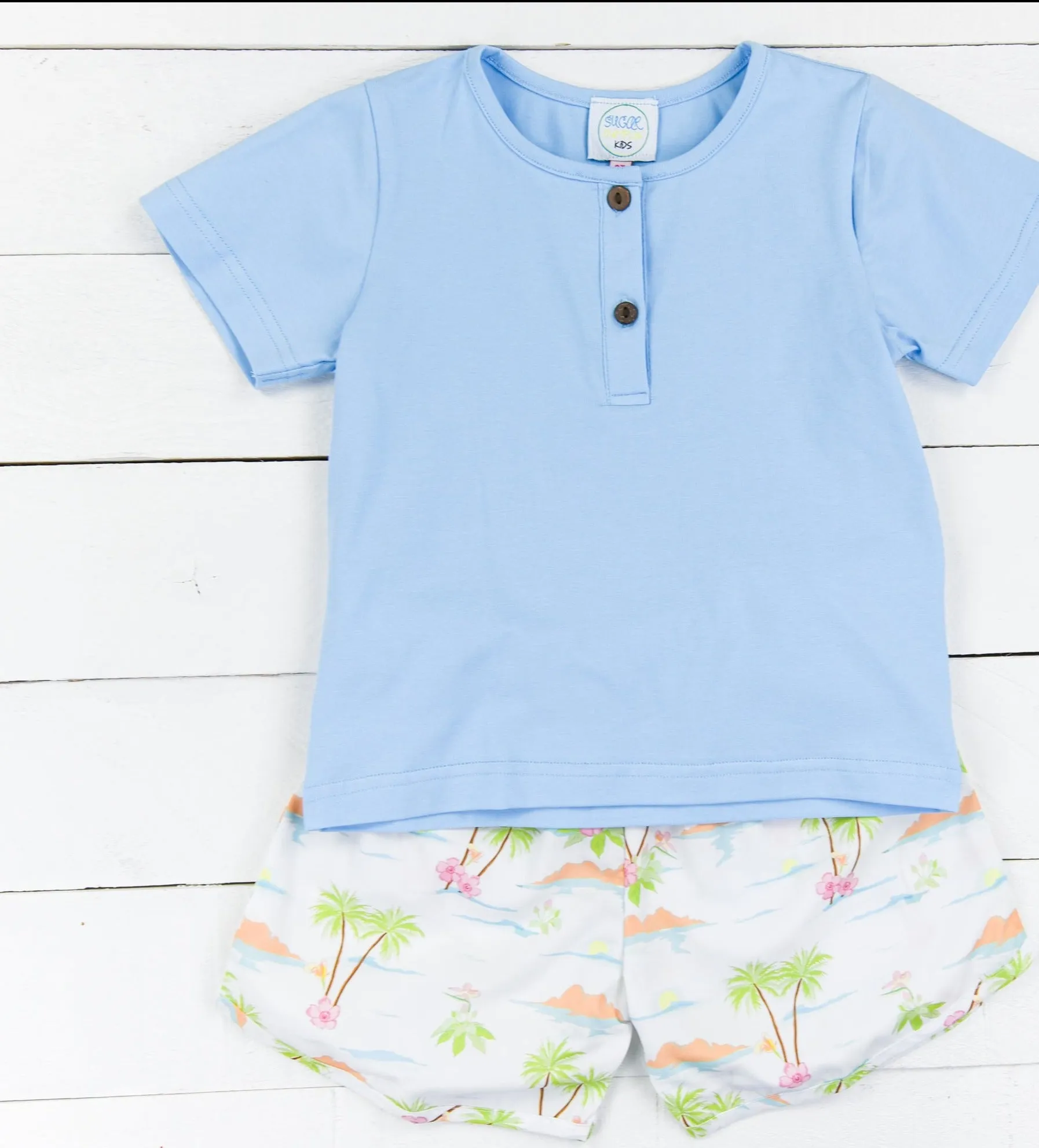 Boys Island Time Shorts Set