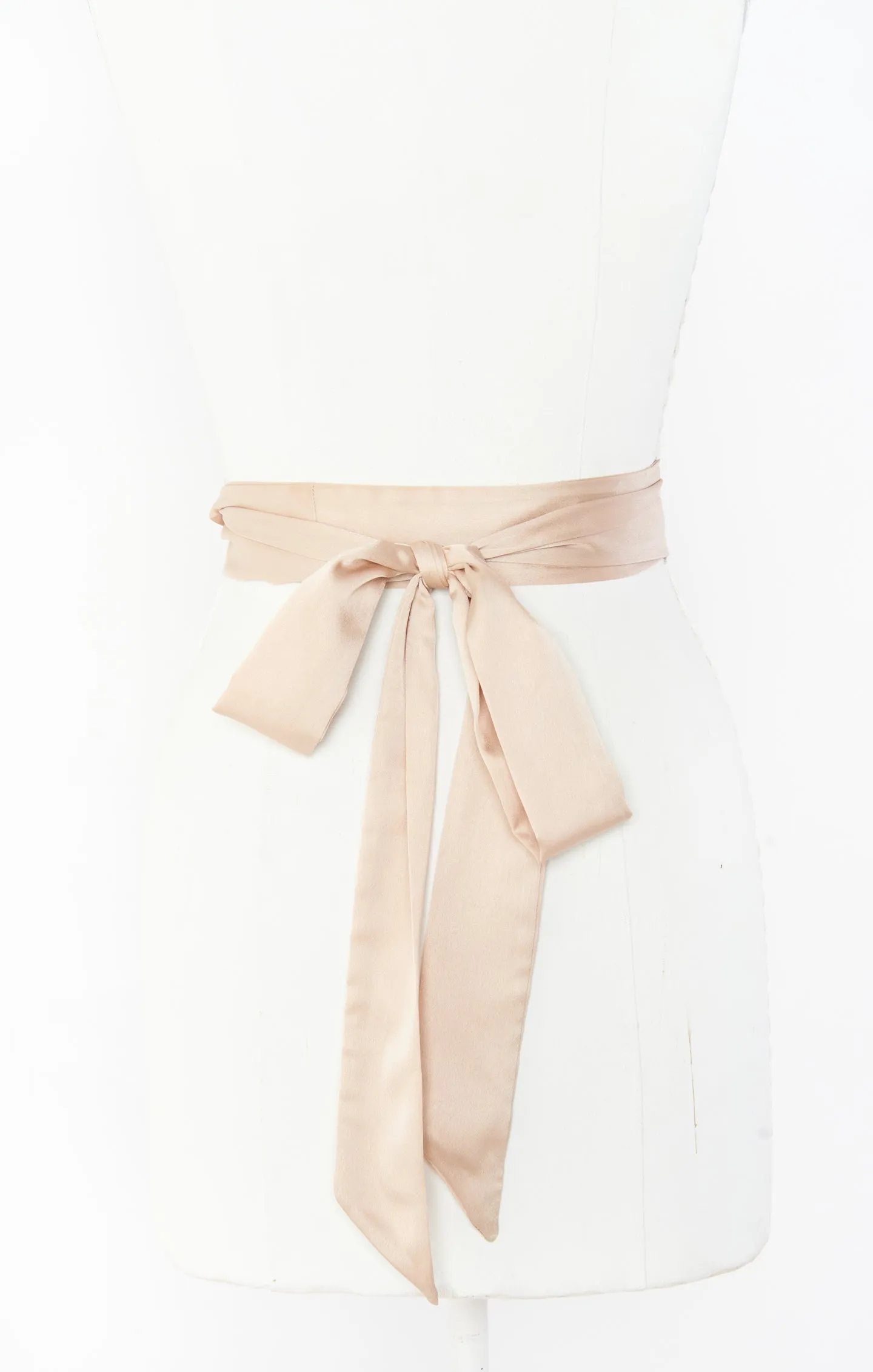 Bridesmaid Sash ~ Champagne Luxe Satin