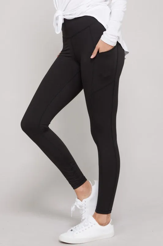 Butter Soft Side Pocket Full Length Leggings