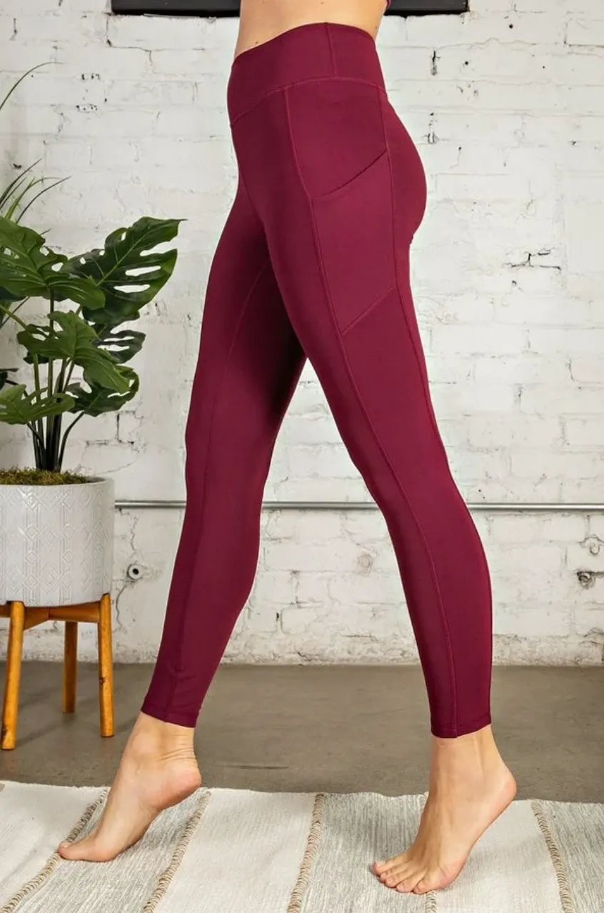 Butter Soft Side Pocket Full Length Leggings