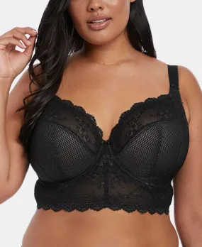 Charley Full Figure Lace Underwire Bra EL4381 online only Elomi, black