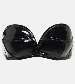 DOLCE&GABBANA jersey strapless bra, black