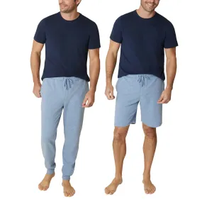 Eddie Bauer Men’s 3-Piece Super Soft Sleep Set Tee Joggers and Shorts Lounge Set