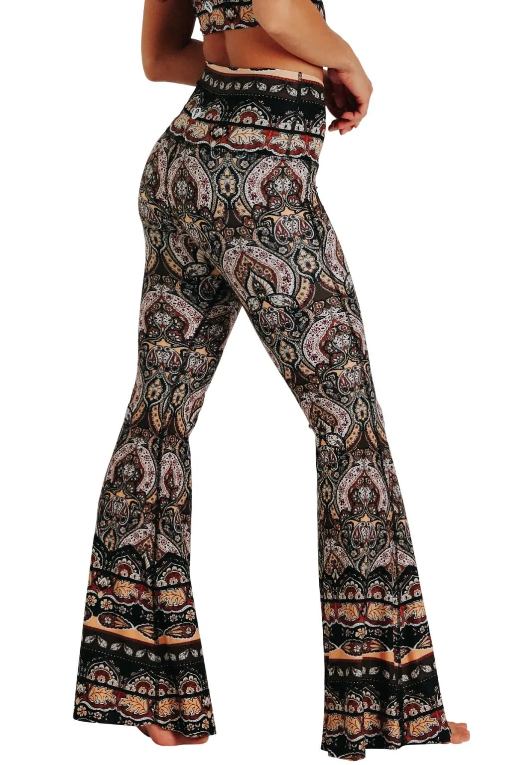 Espresso Yourself Printed Bell Bottoms by Yoga Democracy