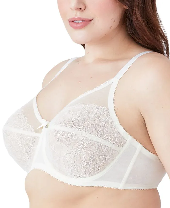 Full figure underwire bra Retro Chic 855186, cup up to J Wacoal ivory/cream