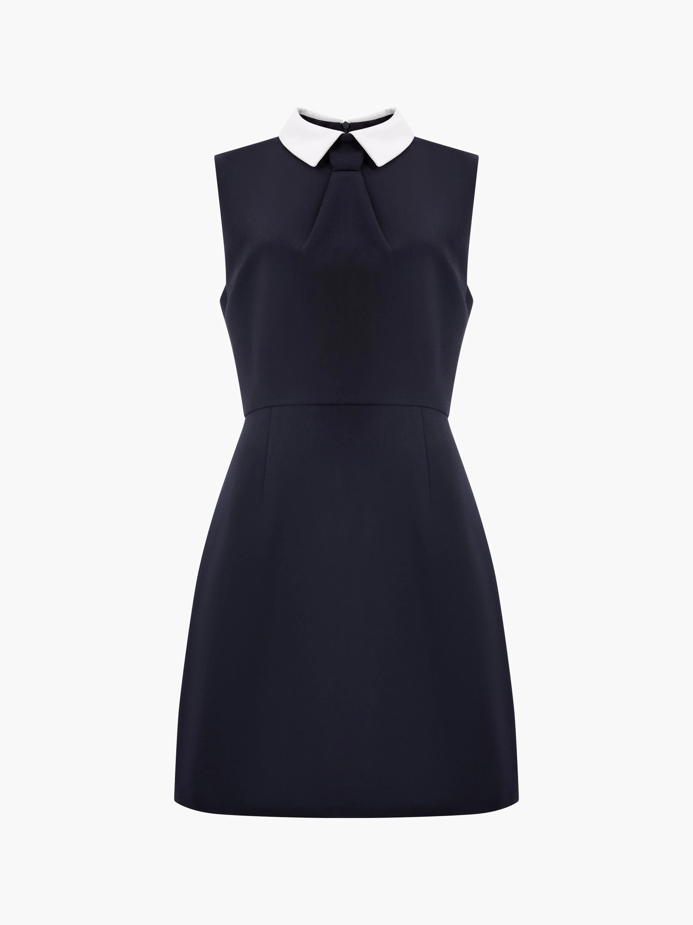 Gemma Collared Tie Sleeveless Mini Dress