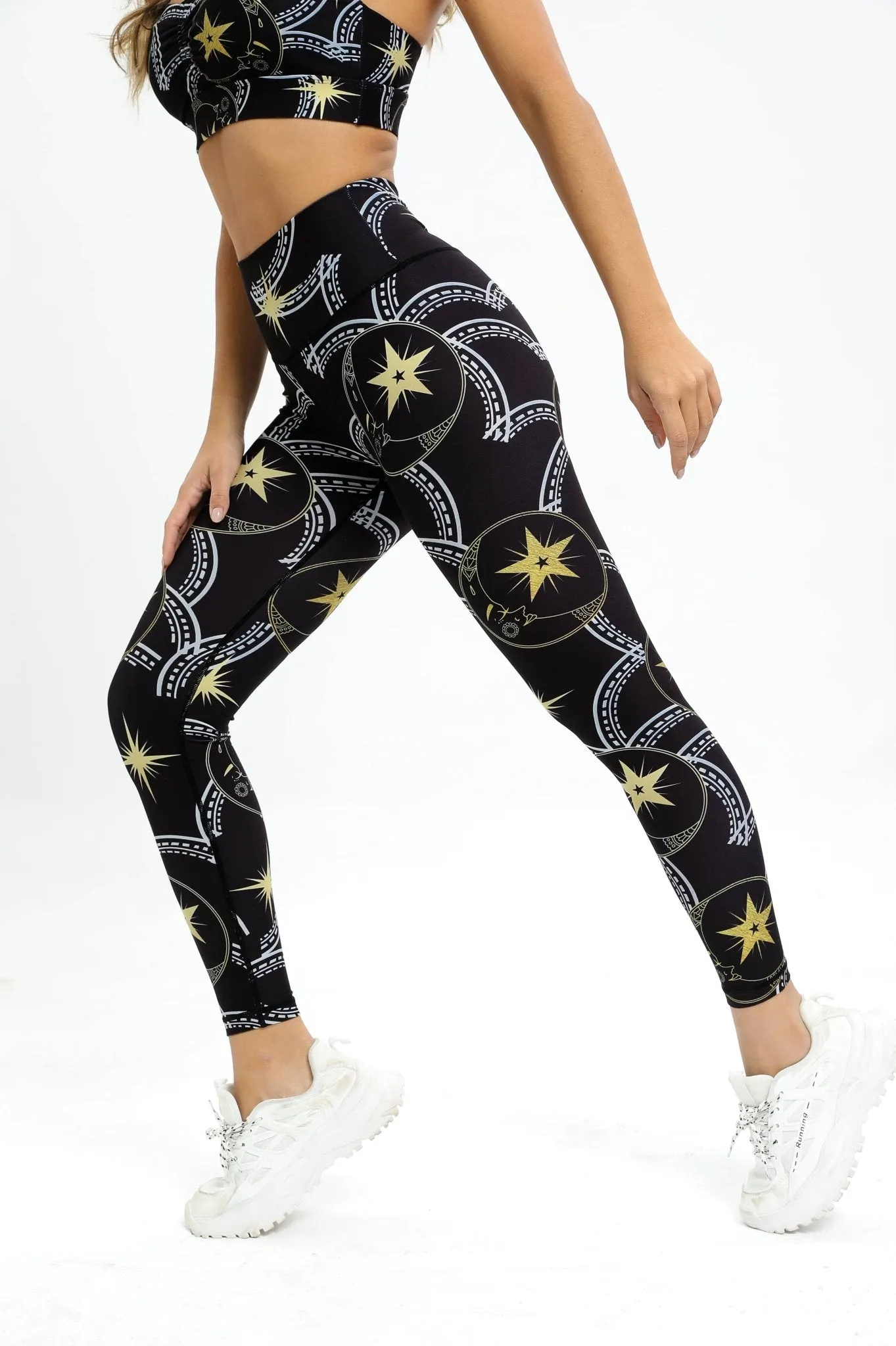 Golden Star High-waisted Leggings