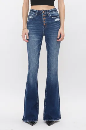 HIGH RISE FLARE MICA JEANS