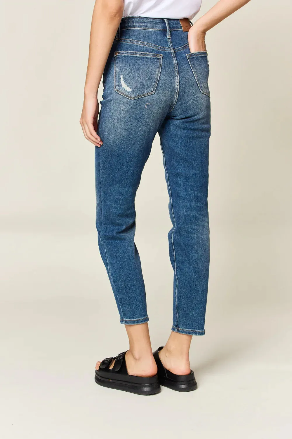 Judy Blue Tummy Control Relax Fit Dark Wash Jeans