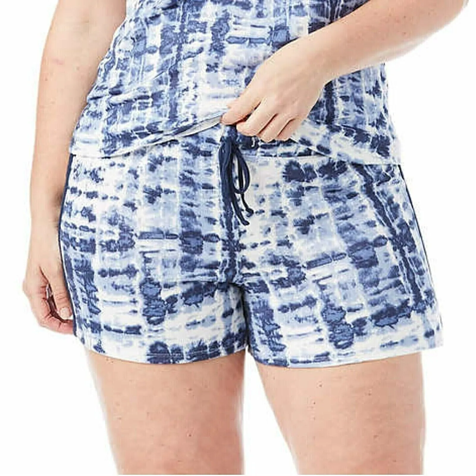 Lucky Brand PLUS 4-Piece Super Soft Tie Dye Print Lounge Pajama Set