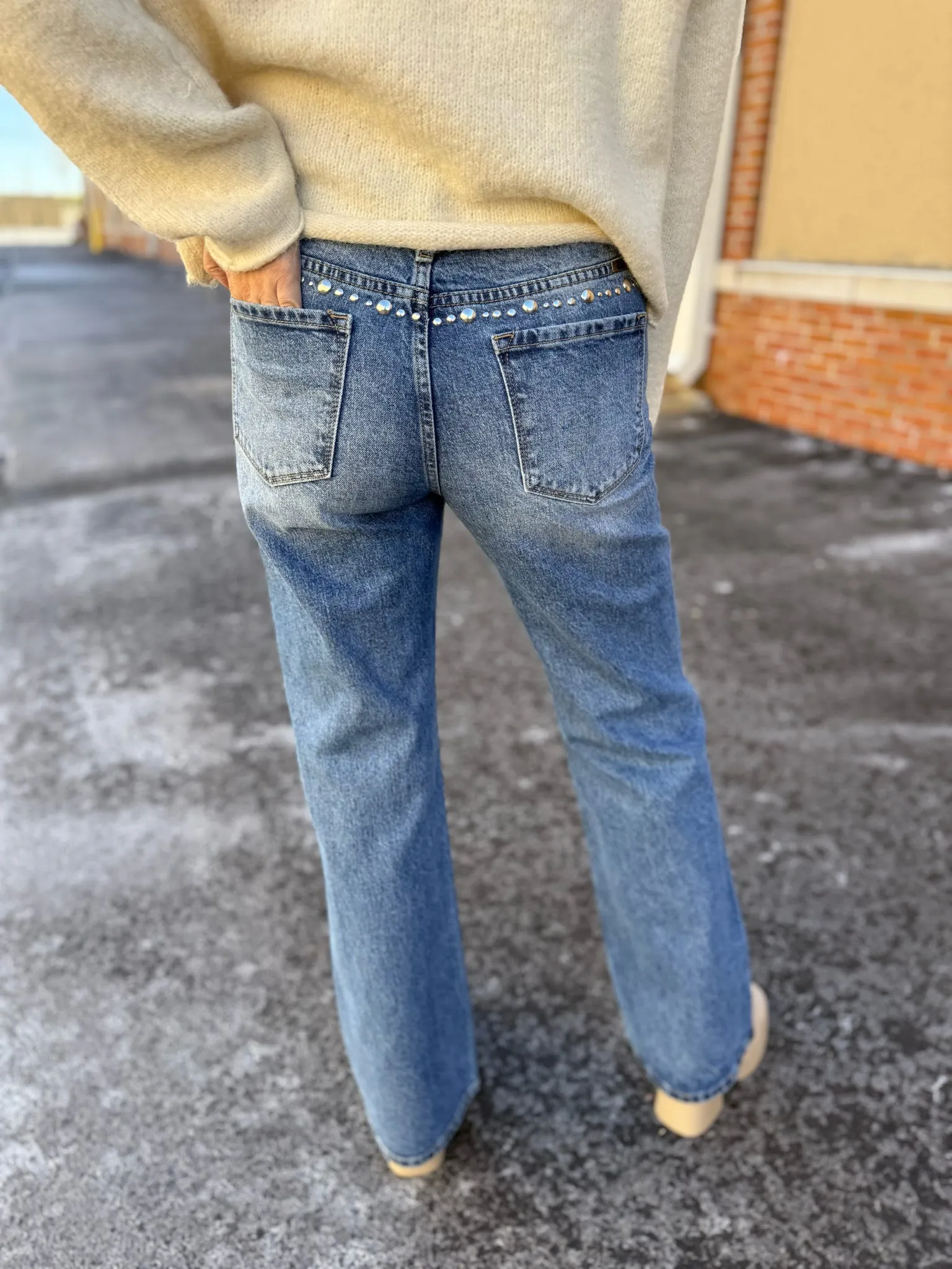 Lynn Wide Flare Jeans