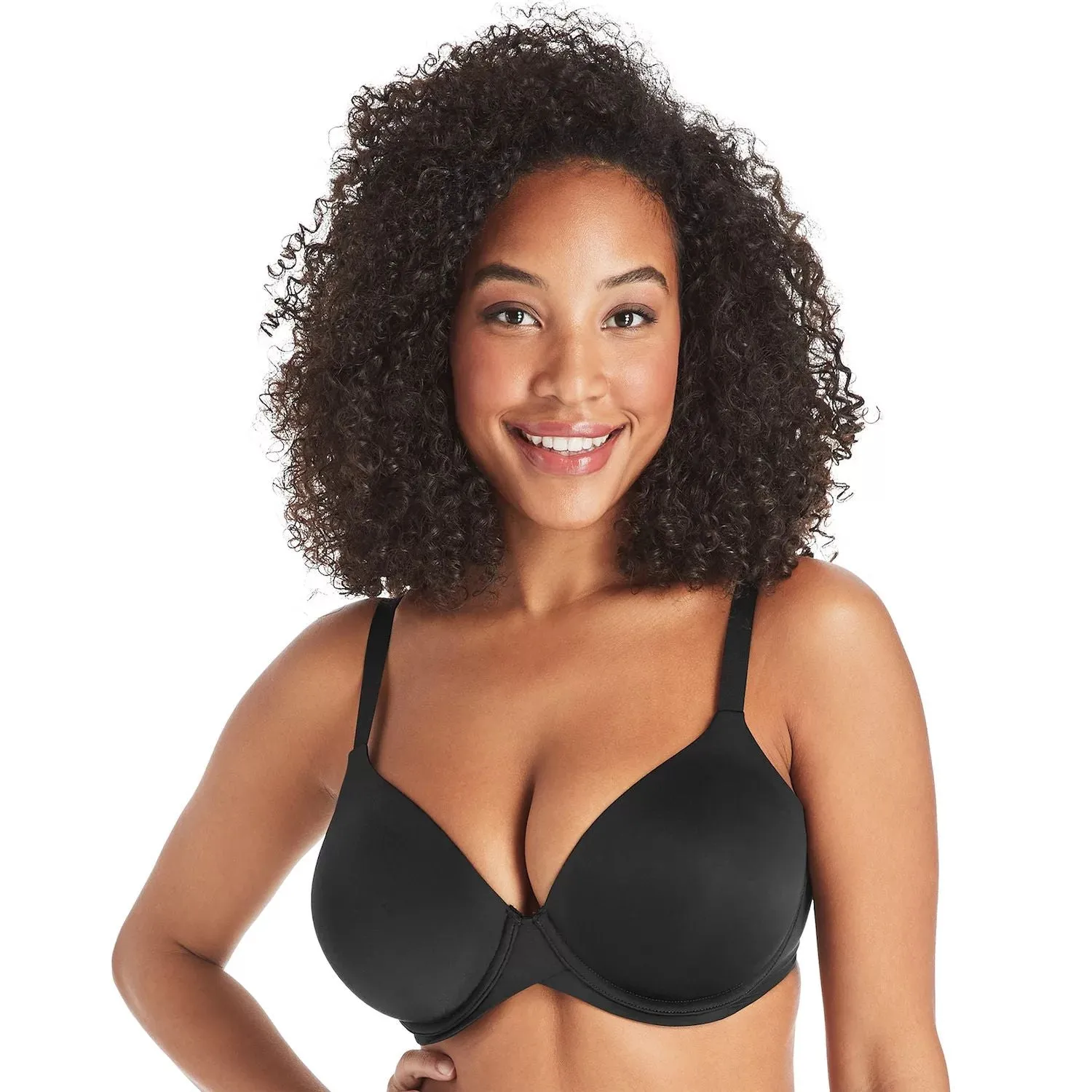 Maidenform One Fabulous Fit T-shirt bra with underwire DM7543 Maidenform, black