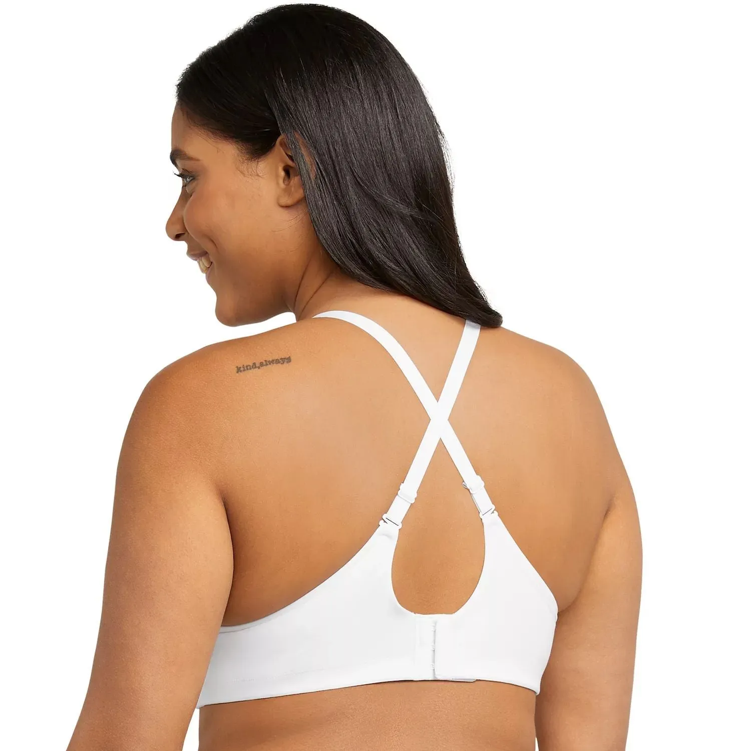 Maidenform Pure Comfort soft support bra without laces DM2314 Maidenform, white