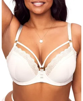 Marca Women's Plus Size Plunge Contour Bra Adore Me white