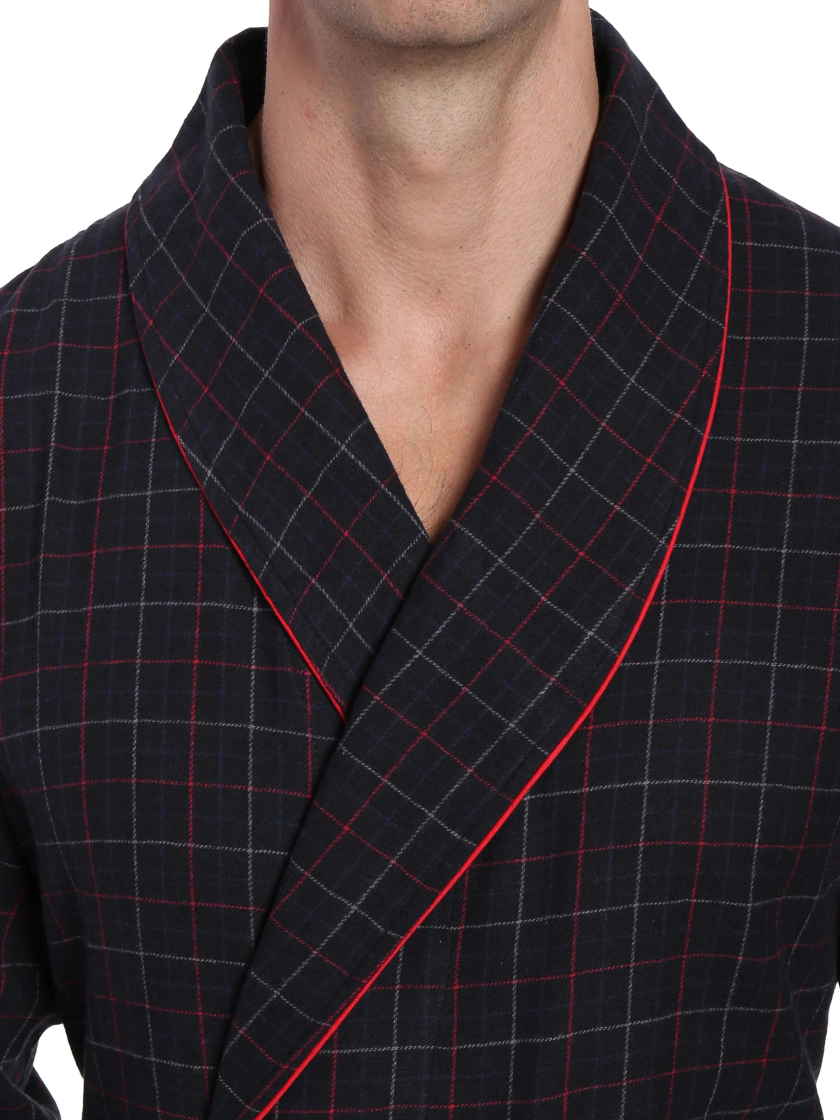 Men's 100% Cotton Flannel Long Robe