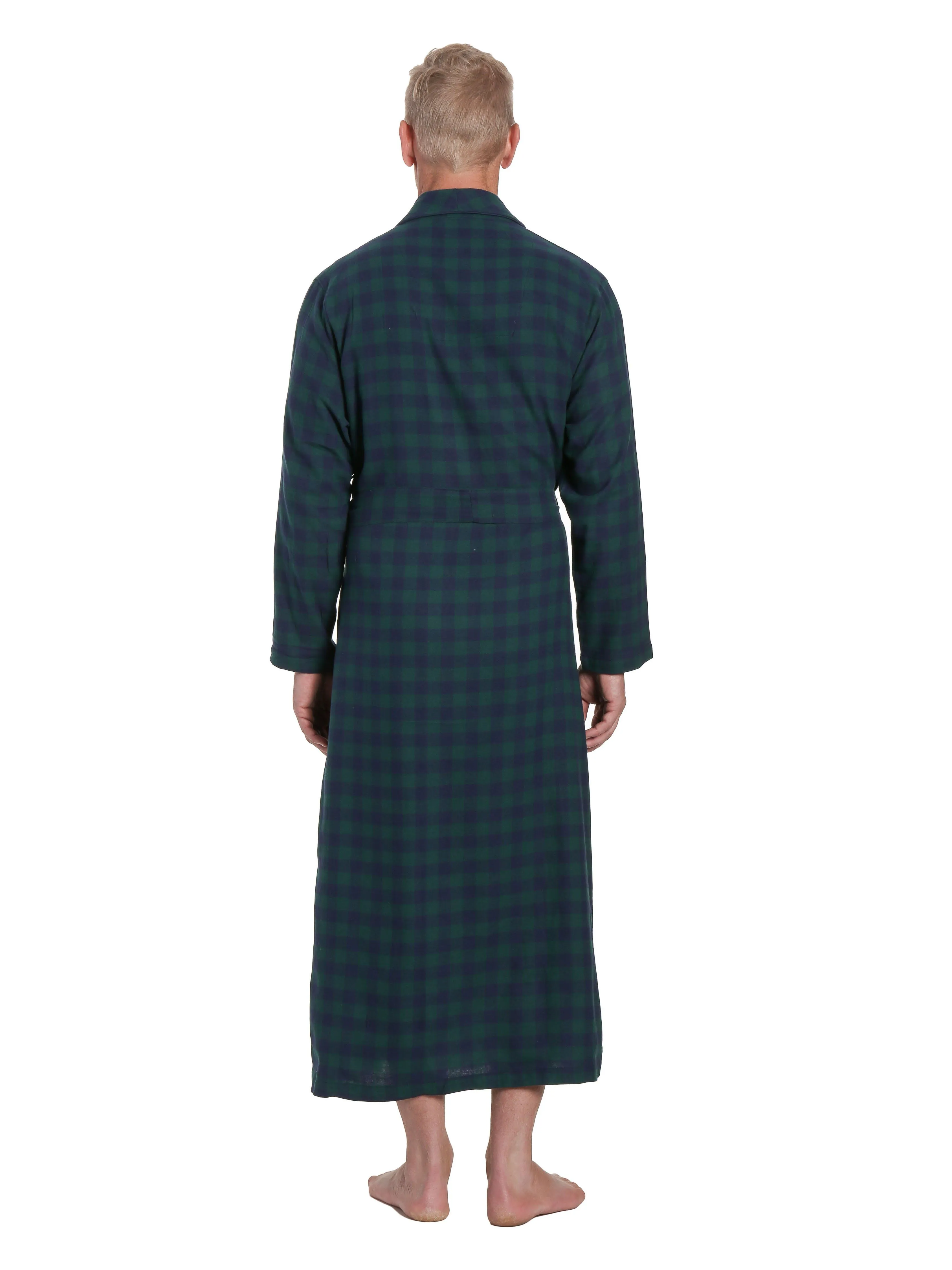 Men's 100% Cotton Flannel Long Robe