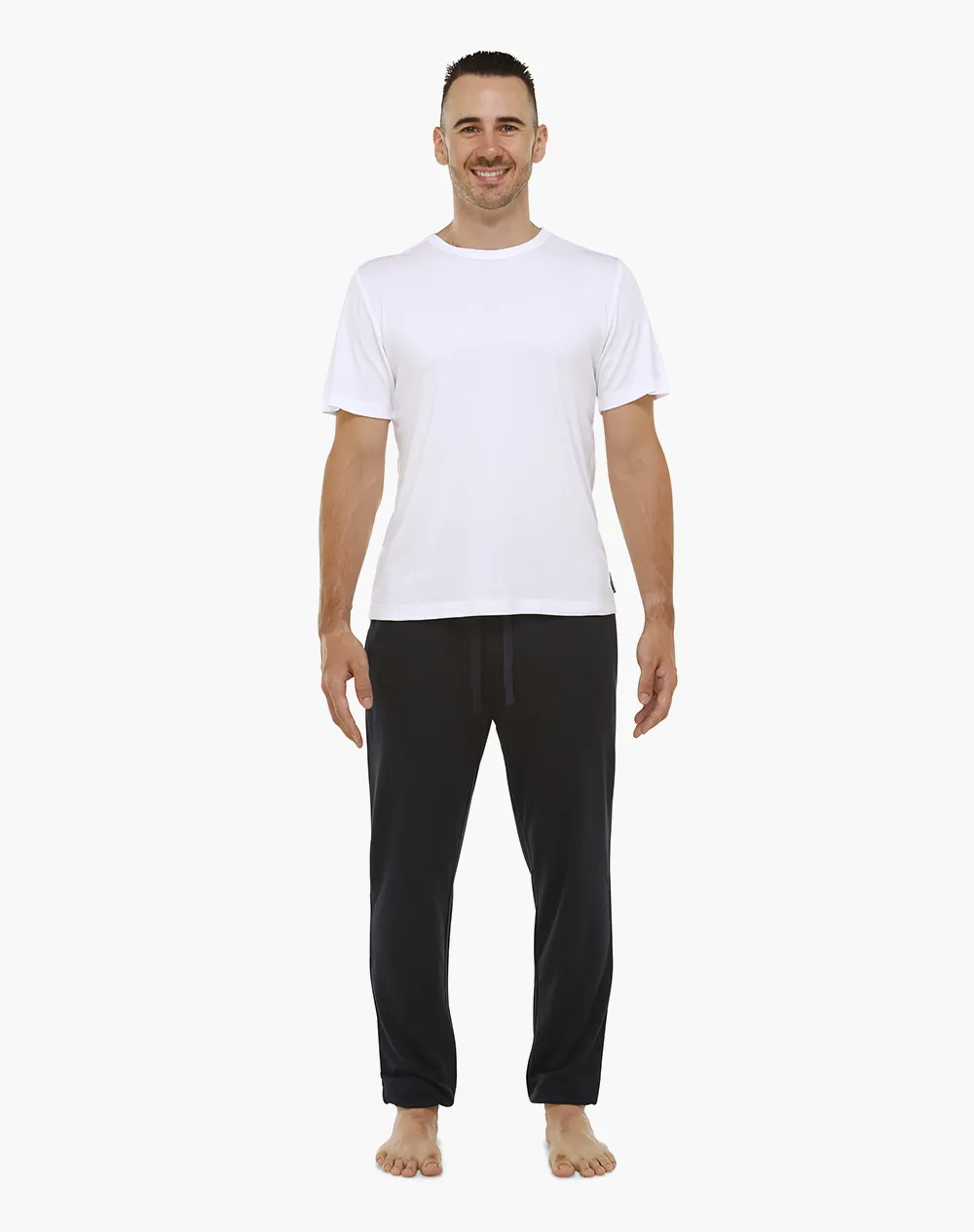 MENS COMFY BAMBOO JERSEY SLEEP PANT - BLACK