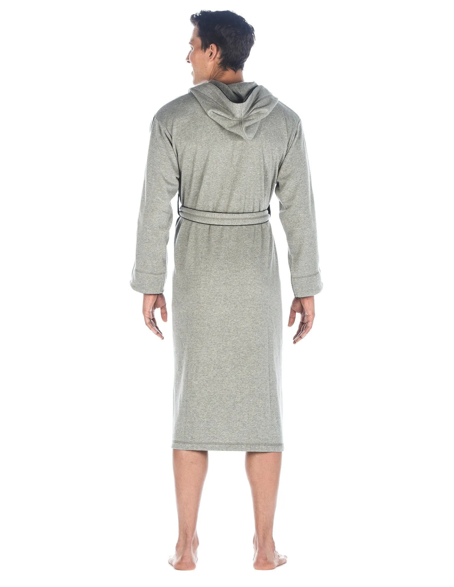 Men's Fleece Lined Hooded Robe