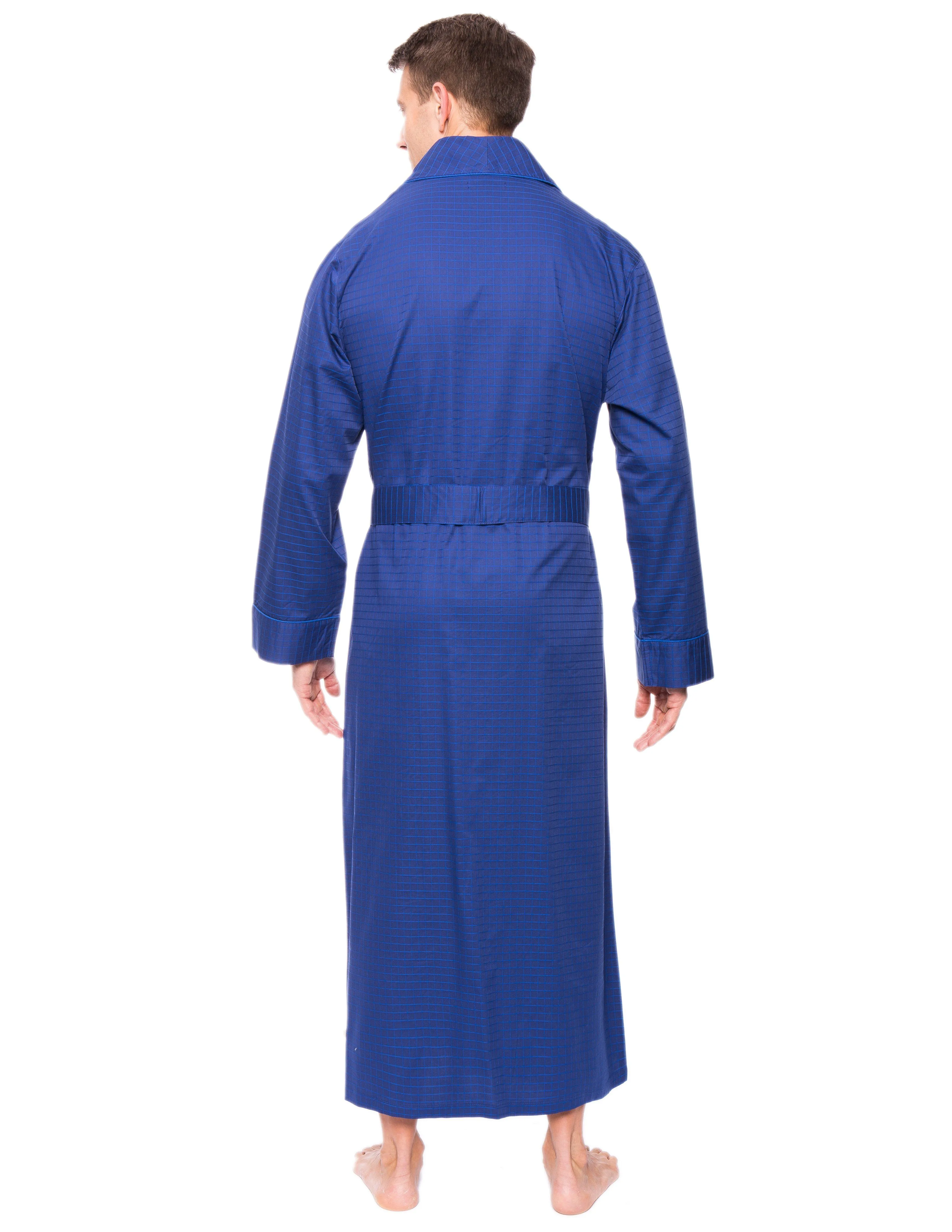 Mens Premium 100% Cotton Full-Length Robe