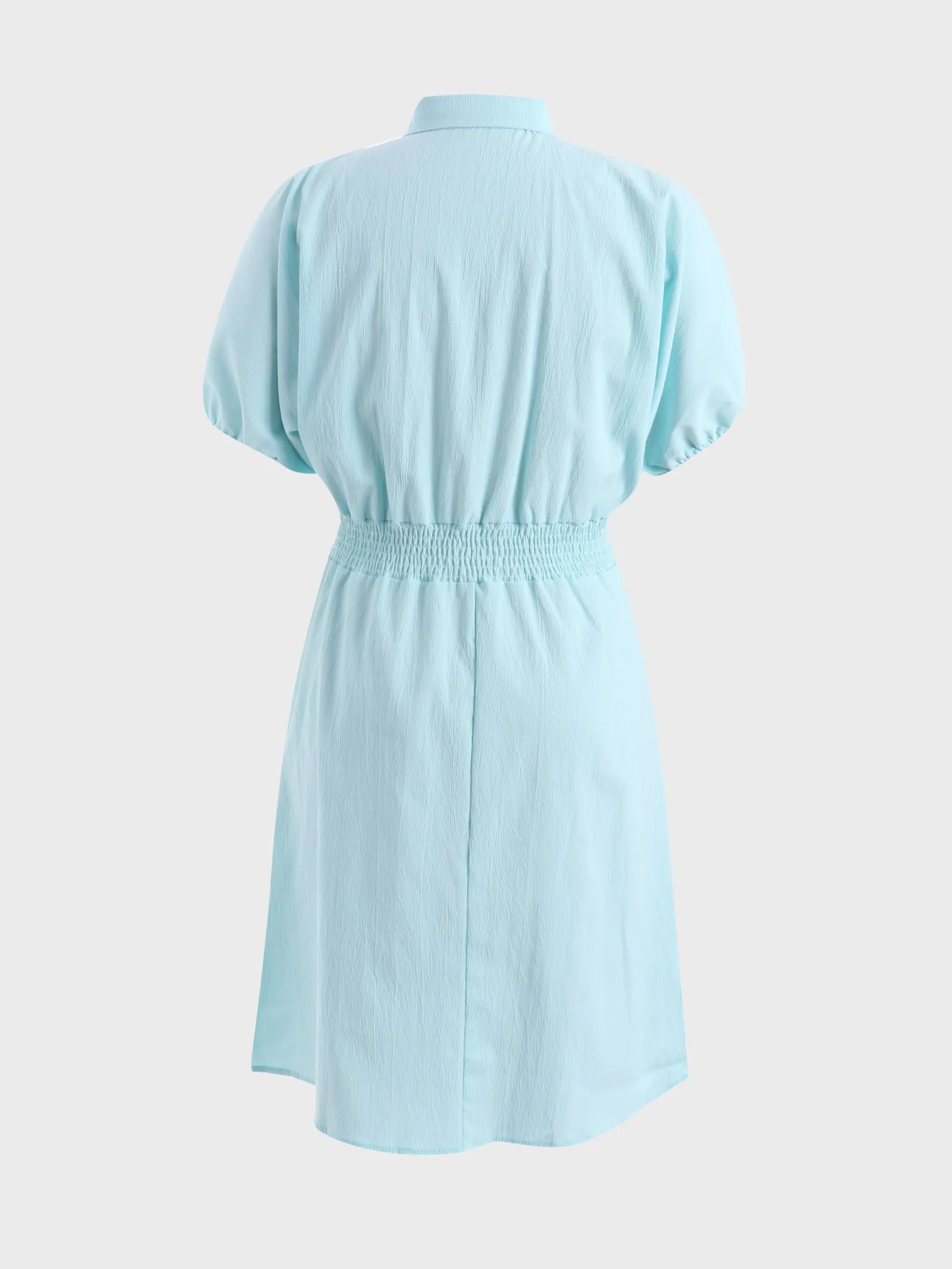 Midsize Summery Snatch-Waisted Polo Dress