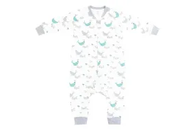 Nest Designs Organic Cotton Long Sleeve Sleep Suit 1.0 TOG - Basking Buddies