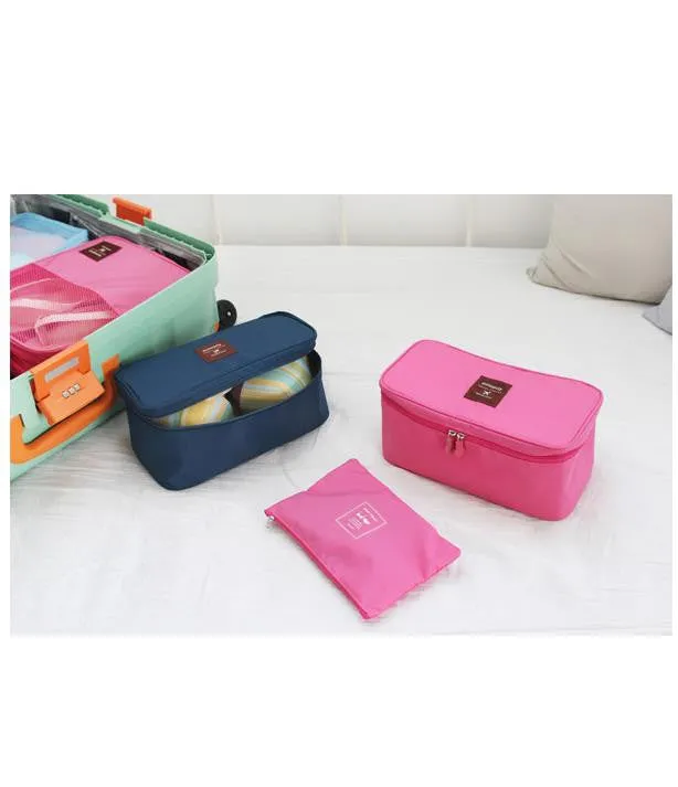 New Nylon Multifunction Makeup Travel Portable Underwear Bag Luggage Storage Bra Organizer