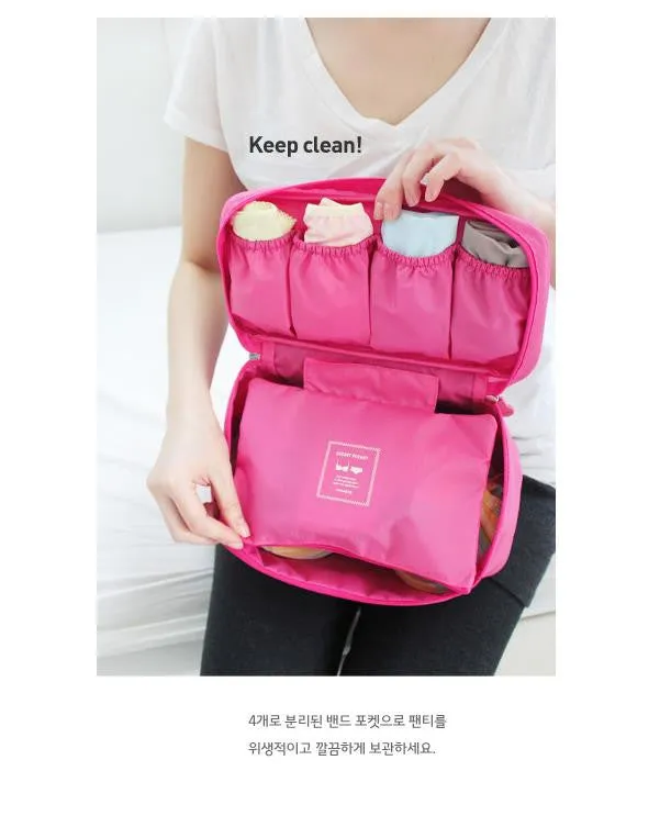 New Nylon Multifunction Makeup Travel Portable Underwear Bag Luggage Storage Bra Organizer