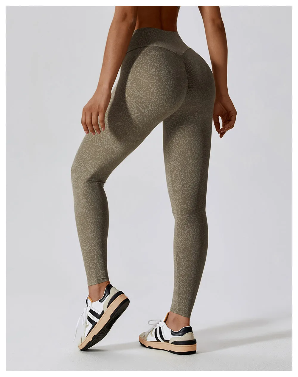 Patterned Bottom Lift Leggings