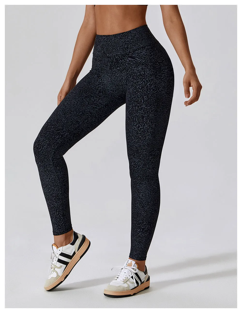 Patterned Bottom Lift Leggings