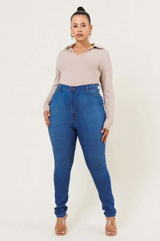 Premium Plus Size Skinny Jeans