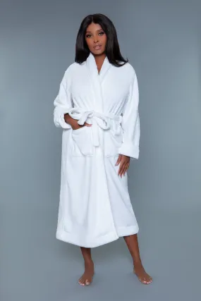 Queen Size Helena Long Plush Bathrobe