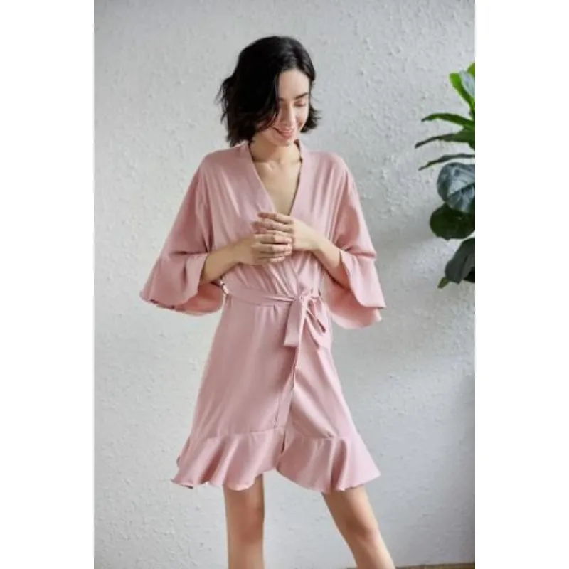 Ruffle Robe Set Of Bridesmaid