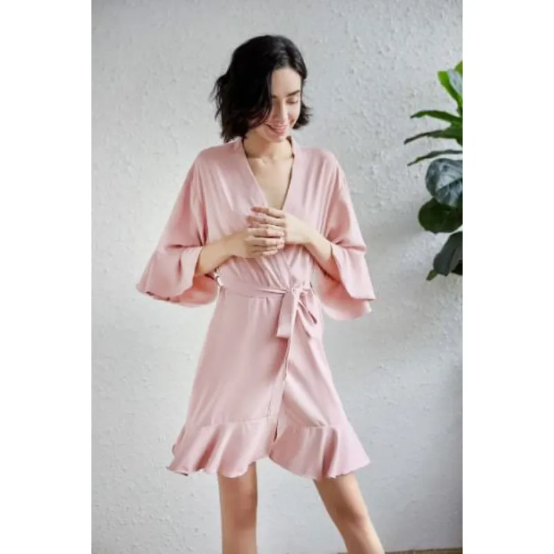 Ruffle Robe Set Of Bridesmaid