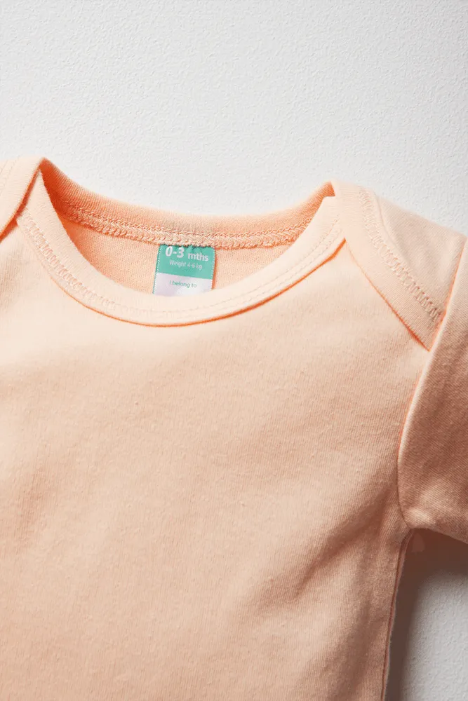 Short Sleeve Bodyvest Peach