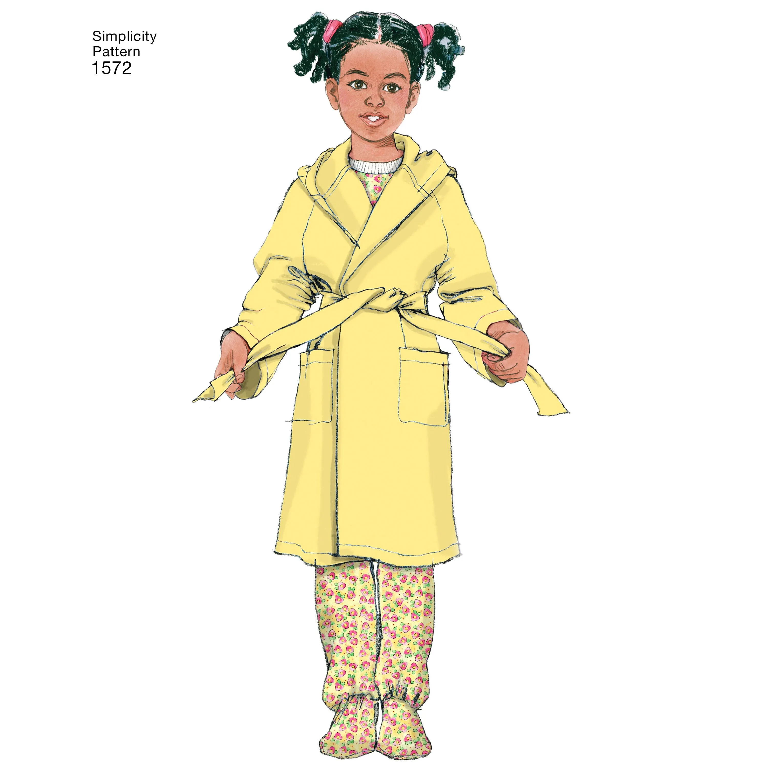 Simplicity Sewing Pattern 1572 Toddlers’ and Child’s Sleepwear and Robe