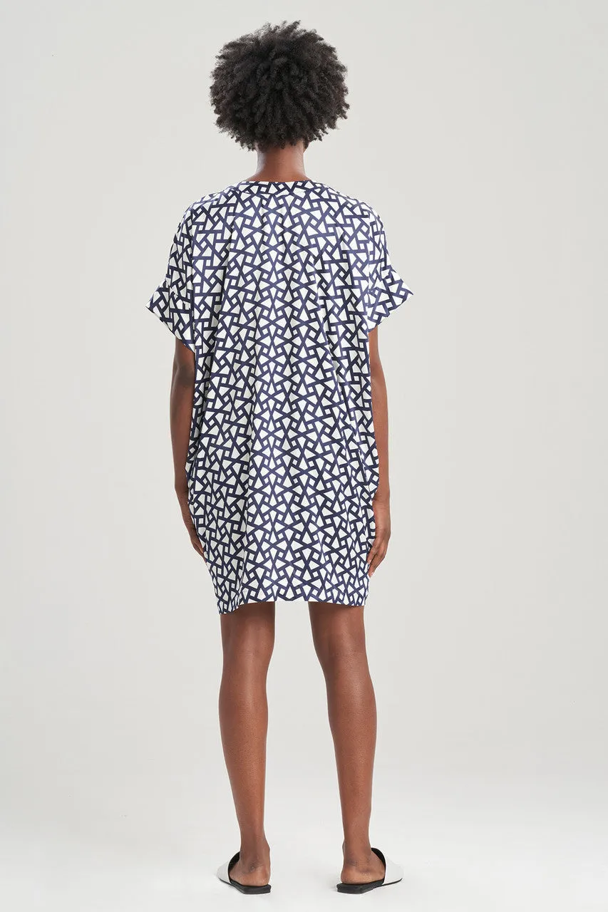 Soho Geo-Printed Challis Sleepshirt