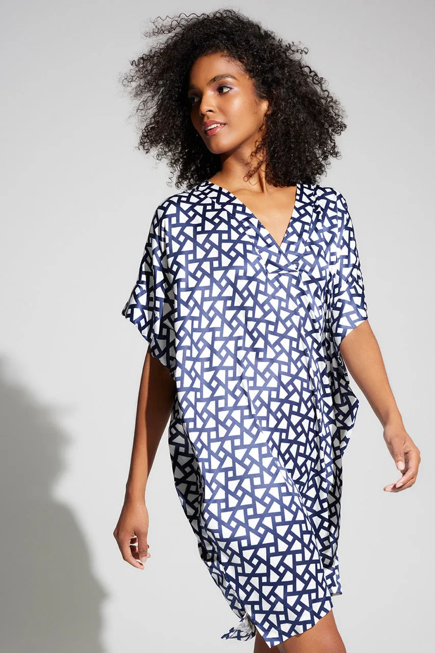 Soho Geo-Printed Challis Sleepshirt