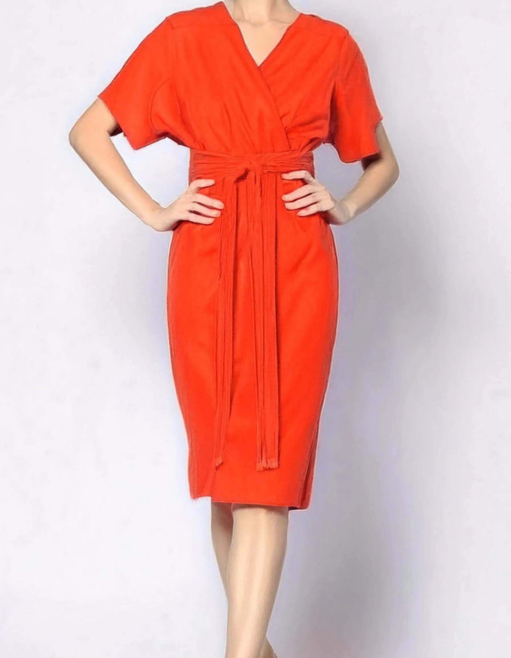 Tangerine Dream Wrap Dress