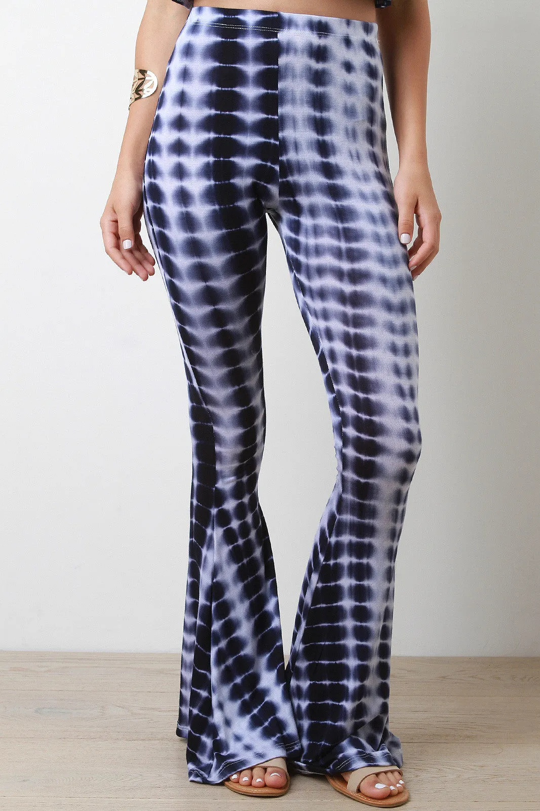 Tie Dye Jersey Knit Bell Bottoms