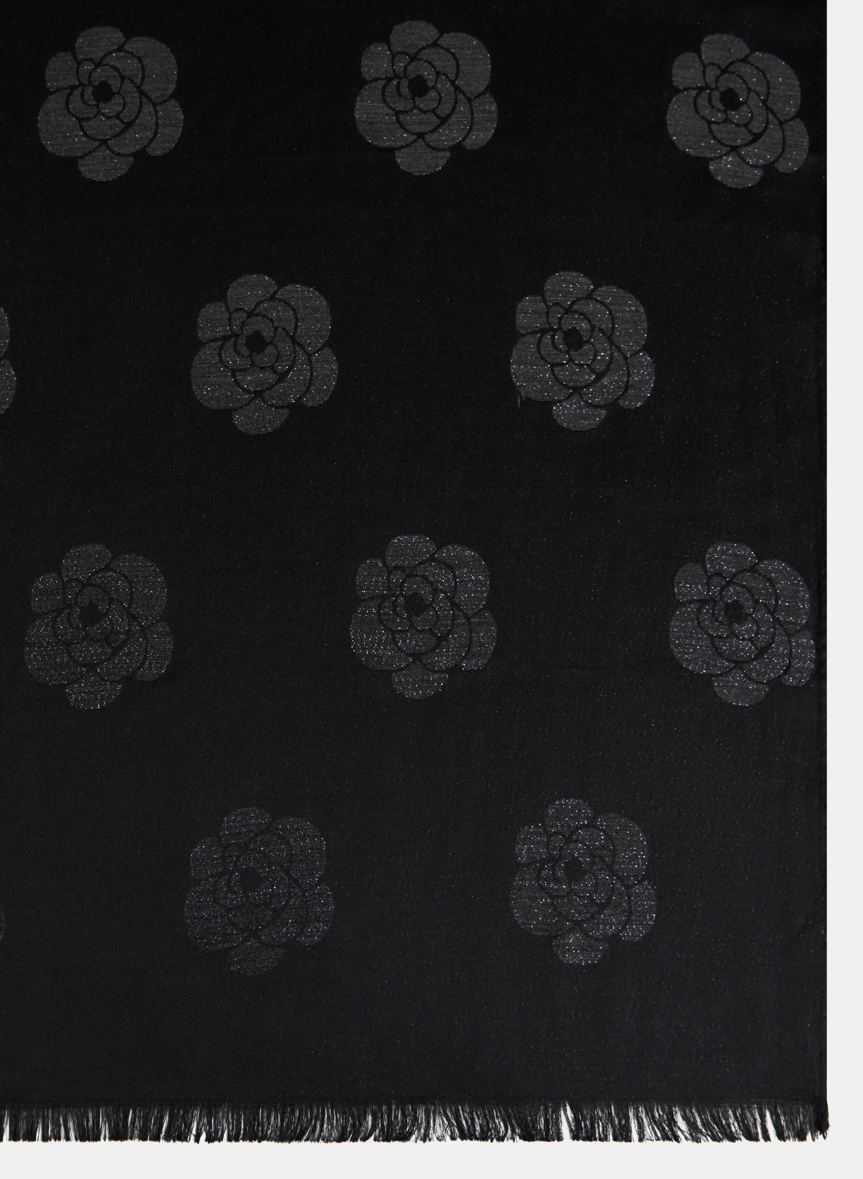 Tonal Rose Print Scarf