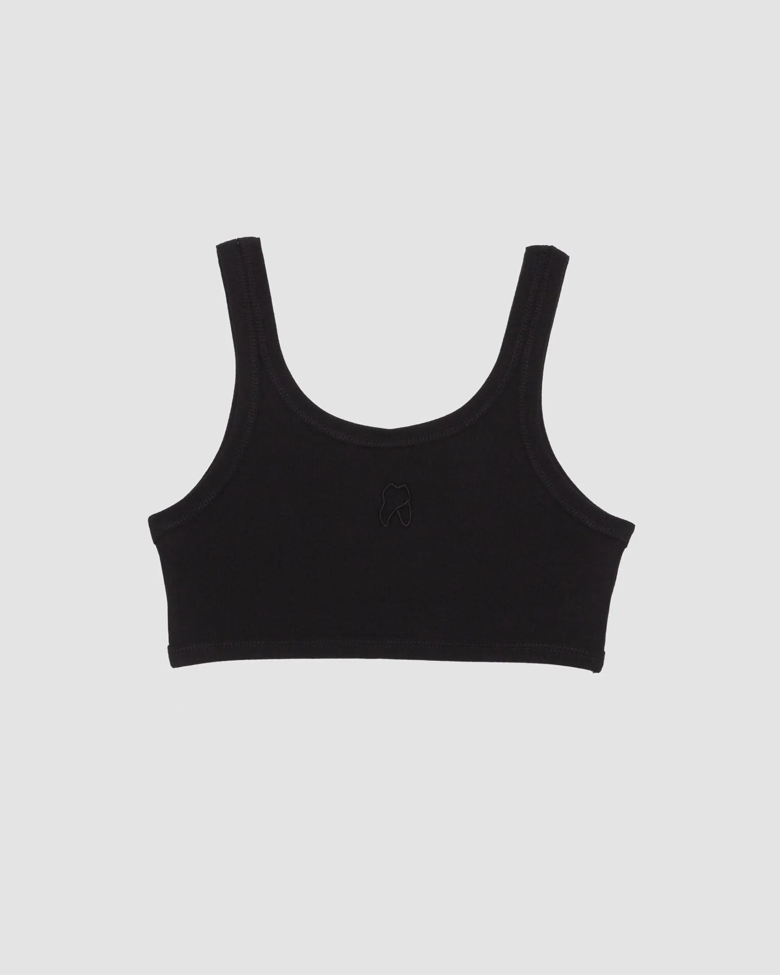 Tooth Bra - Organic Cotton Rib - Black