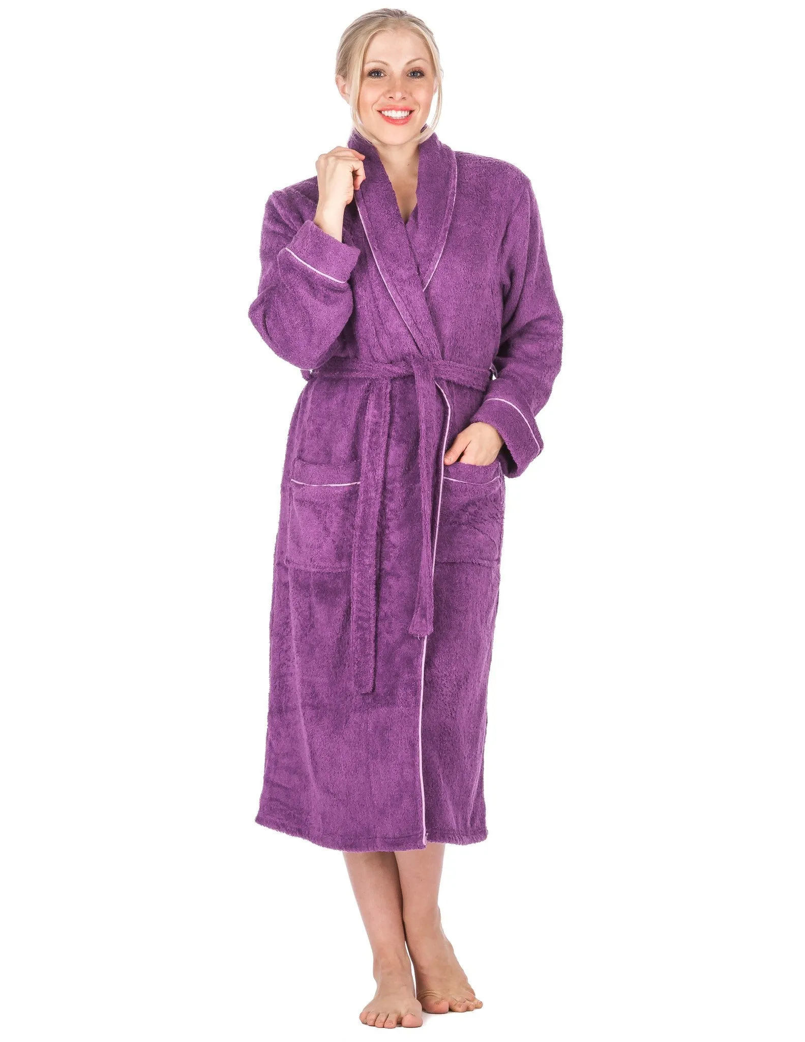 Women's 100% Cotton Terry Bathrobe