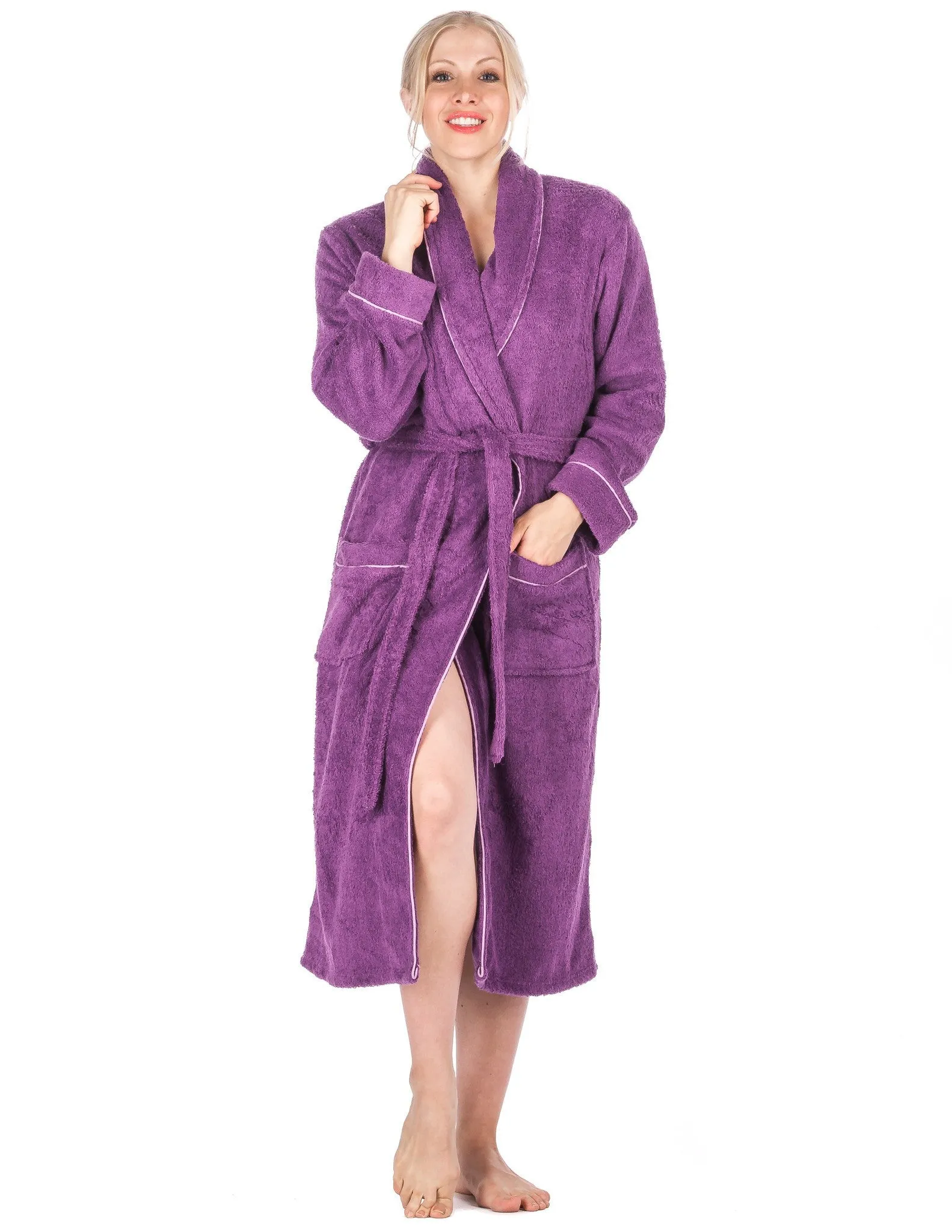 Women's 100% Cotton Terry Bathrobe